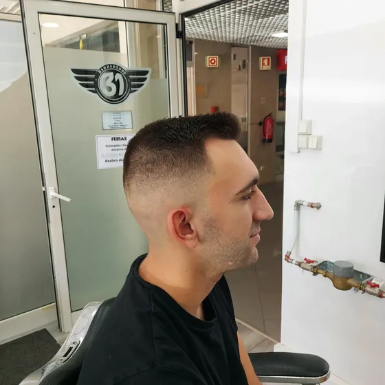 Degradé alto com topo curto